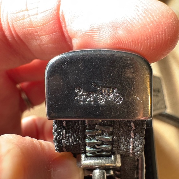 Coach Mini Teri Black Floral Appliqué Pebbled Leather Crossbody - Picture 5 of 6